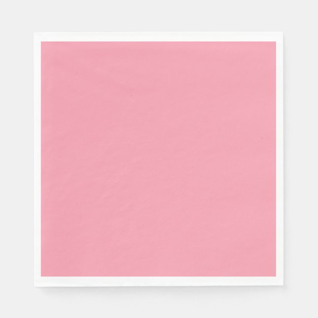 Plain color flamingo soft pink serviette (Vorderseite)