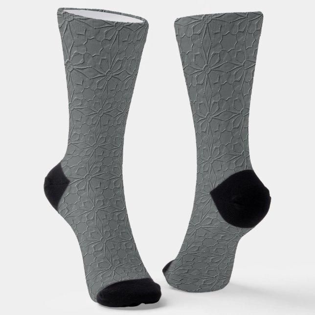 Plain Color With Added Design Crew Socks Socken (Gewinkelt)