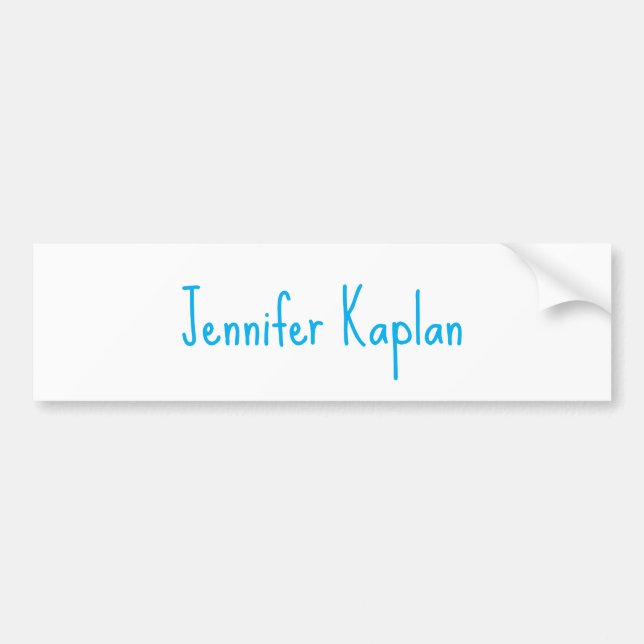 Plain Minimalist Professional Casual Handwriting Autoaufkleber (Vorne)