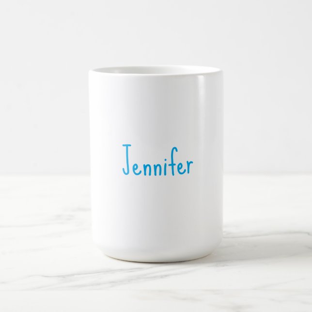 Plain Minimalist Professional Casual Handwriting Kaffeetasse (Mittel)
