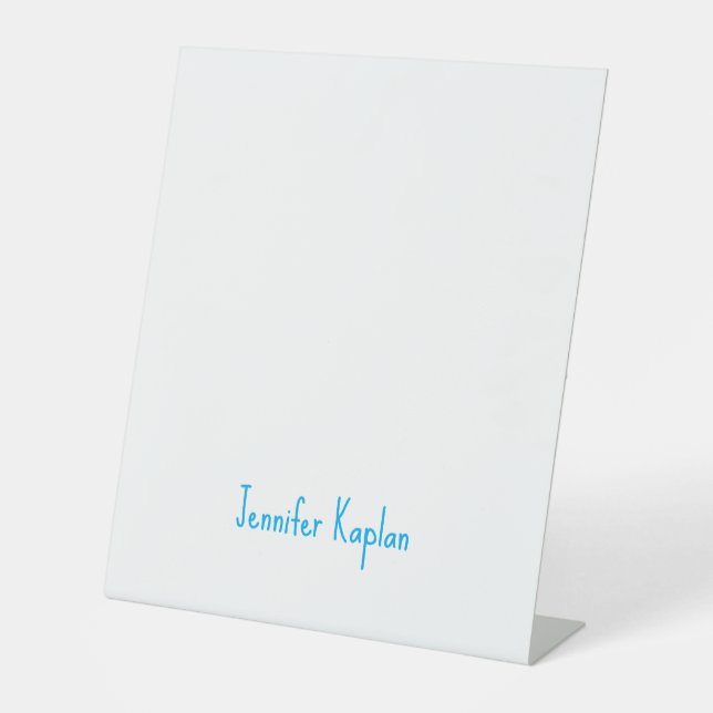 Plain Minimalist Professional Casual Handwriting Sockelschild (Vorderseite)