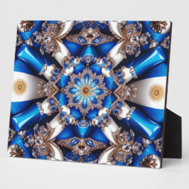 Plain mit argentinischen Farben Modernes Design Fotoplatte