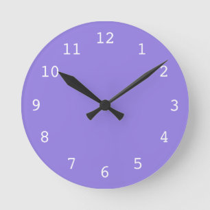 Plain purple clock runde wanduhr