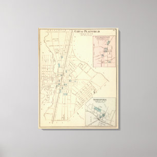 Plainfield, NJ Leinwanddruck