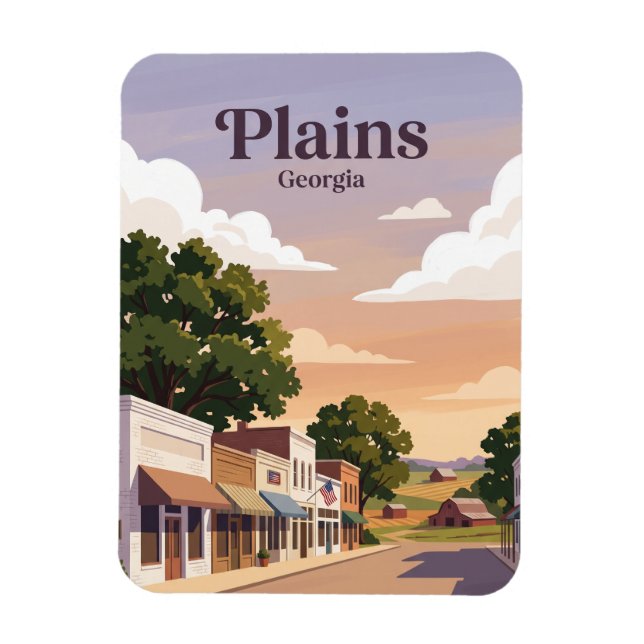 Plains, Georgia Magnet (Vertikal)