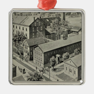 Plainville Connecticut Illustration Silbernes Ornament
