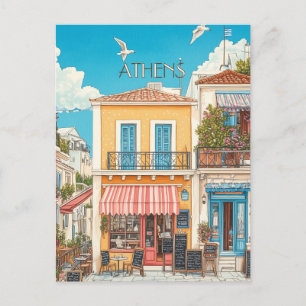 Plaka, Athen Griechenland Reisen Postkarte
