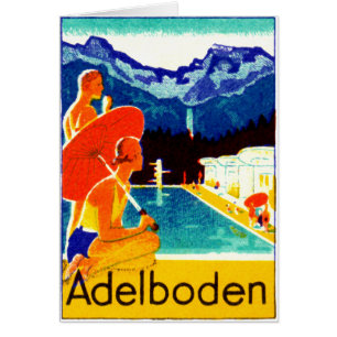 Plakat 1925 Adelbodens die Schweiz