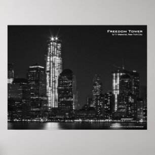 Plakat 24x18 des Freiheits-Turm-911 NYC