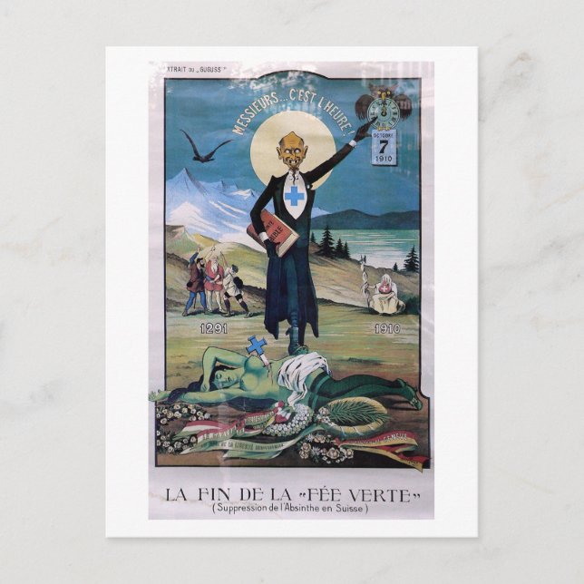 Plakat Absinthe Postkarte (Vorderseite)