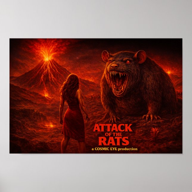 Plakat Angriff der Ratten (Vorne)