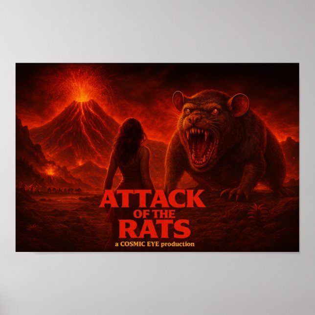 Plakat Angriff der Ratten (Vorne)