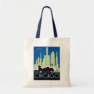 Plakat Besuch Chicago 1930 Tragetasche