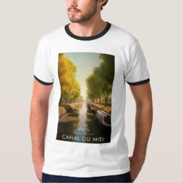 Plakat Canal du Midi - Frankreich - Illustration T-Shirt