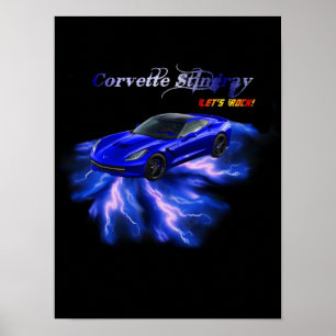 Plakat: Chevy Korvette Poster