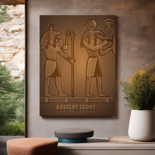 Plakat der altägyptischen Zivilisation