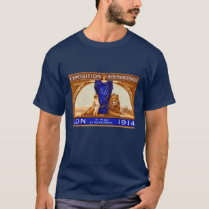 Plakat der internationalen Ausstellung Lyon 1914 T-Shirt