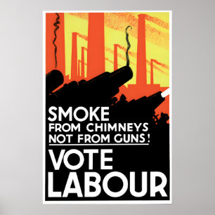 Plakat der Labour Party zur Wahl in den 1920er Jah