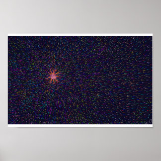 Plakat der oberen Dimension der Universen
