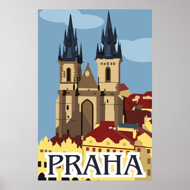 Plakat der Prager Reise (Vorne)