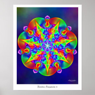 Plakat der Regenbogen-Frequenz-5