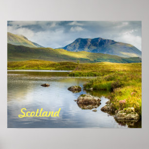 Plakat der schottischen Hochländer in Schottland