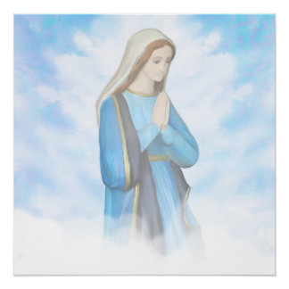 Plakat der seligen Jungfrau Maria Poster