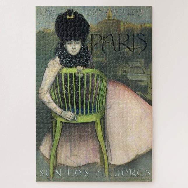 Plakat der Zigaretten Paris Puzzle (Vertikal)