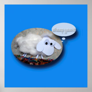 Plakat des niedliche Schaf-chinesisches