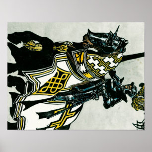 Plakat des Ritters zu Pferd