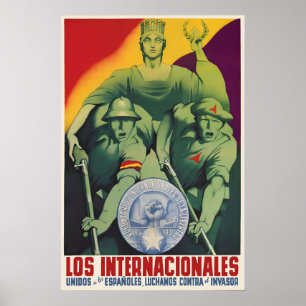 Plakat des Spanischen Bürgerkriegs Internationale 
