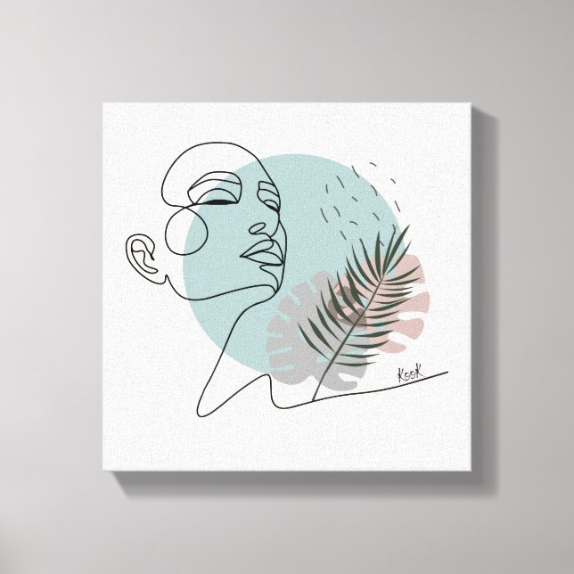 Plakat Die schlafende Träumerin Leinwanddruck (Vorderseite)