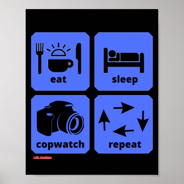 Plakat "EAT, SLEEP...2" (Vorne)