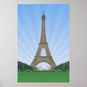 Plakat: Eiffelturm Paris: Vektorzeichnen Poster