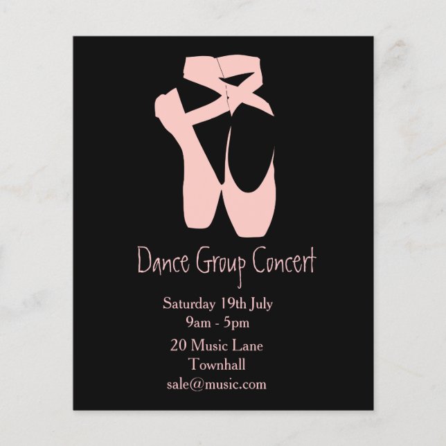 Plakat für Ballett- oder Modern Dance-Aufführung Flyer (Vorne)