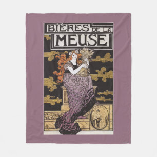 Plakat für Bieres de la Meuse Fleecedecke