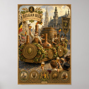 Plakat für das belgische Brauerfestumzug