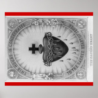 Plakat für das Haussegnen