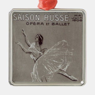 Plakat für das 'Saison Russe Silbernes Ornament