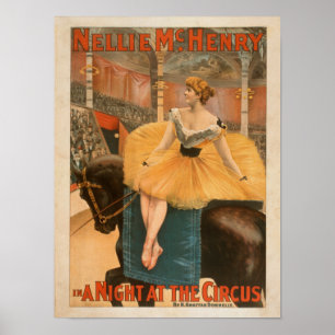 Plakat für das Theaterstück A Night at the Circus