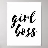Plakat für den Girl-Chef