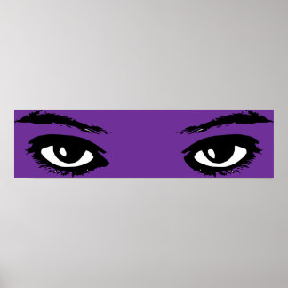 Plakat für die Augen der Frauen