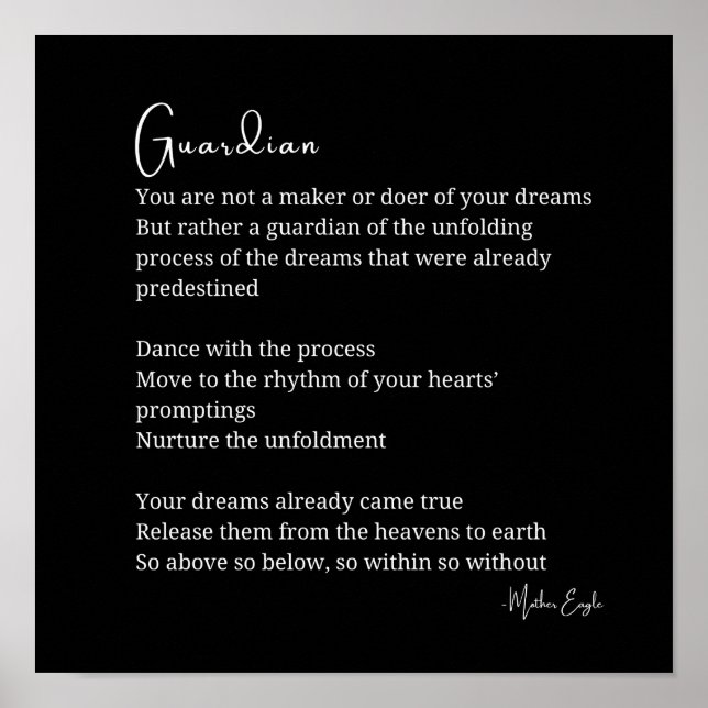 Plakat für die Beschützer (Vorne)