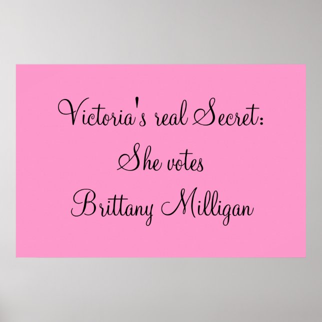 Plakat für die Kampagne (Vorne)