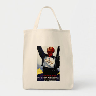 Plakat für die Olympischen Winterspiele 1936 Tragetasche