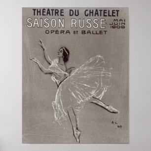 Plakat für die "Saison Russe"