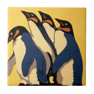 Plakat für die U-Bahn-Verbindung zum Londoner Zoo Fliese