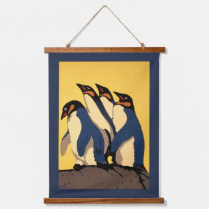 Plakat für die U-Bahn-Verbindung zum Londoner Zoo Wandteppich Mit Holzrahmen