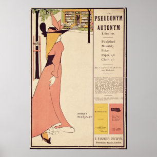 Plakat für die Werbung für "The Yellow Book"