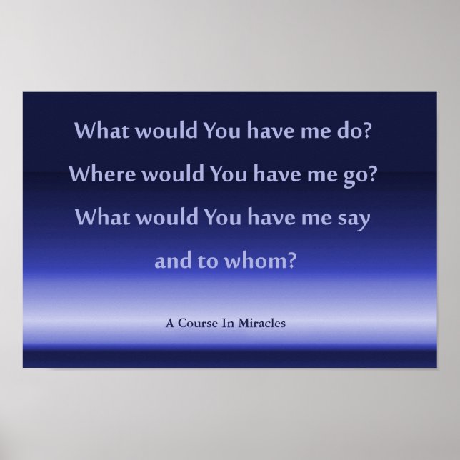 Plakat für einen Kurs in Wunder 41,91cm x 27,94cm (Vorne)